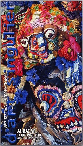First exhibition in France — International Art Singulier festival, Roquevaire, Provence, 2004: photograph 1 (Cover of the festival catalogue: “8ème Festival International d’Art Singulier, Aubagne, 17 décembre 2004 au 9 janvier 2005”)