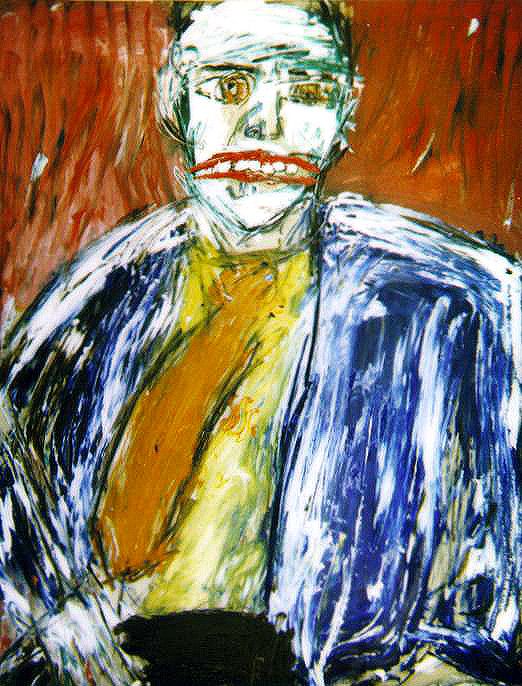 “The Many Faces of Folk Art” — Hurn Museum of Contemporary Folk Art, Savannah, 2006: photograph 1 (“Father of the Bride,” 2001, acrylic on cardboard — the Sesow painting in the exhibition)