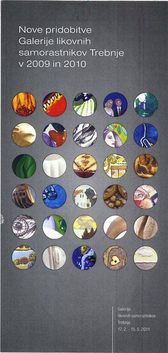 “Beehive panel” enters the collection of the Gallery of Naive Artists, Trebnje, Slovenia (2009), 2009: photograph 5 (Catalogue cover of the 2011 show of the gallery’s 2009–2010 acquisitions)