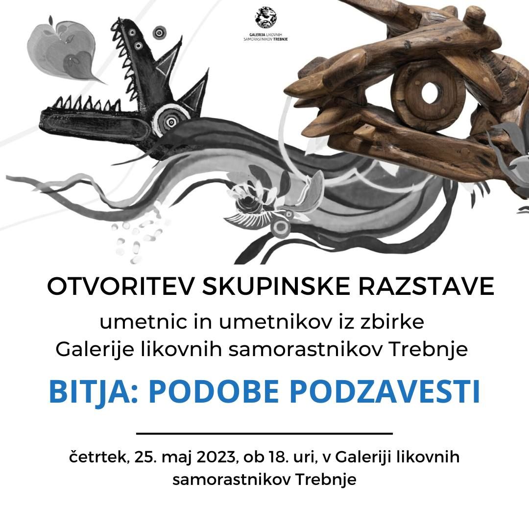 “Beehive panel” enters the collection of the Gallery of Naive Artists, Trebnje, Slovenia (2009), 2009: photograph 7 (Invitation to “Bitja: podobe podzavesti” (Creatures: Images of the Subconscious), works from the gallery’s collection, opening May 25, 2023)
