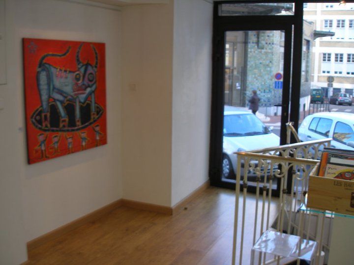 French press reviews of “Made in USA,” Galerie Saint-Pierre, Limoges (March–April 2011), 2011: photograph 3 (Installation view, Galerie Saint-Pierre, March 2011)