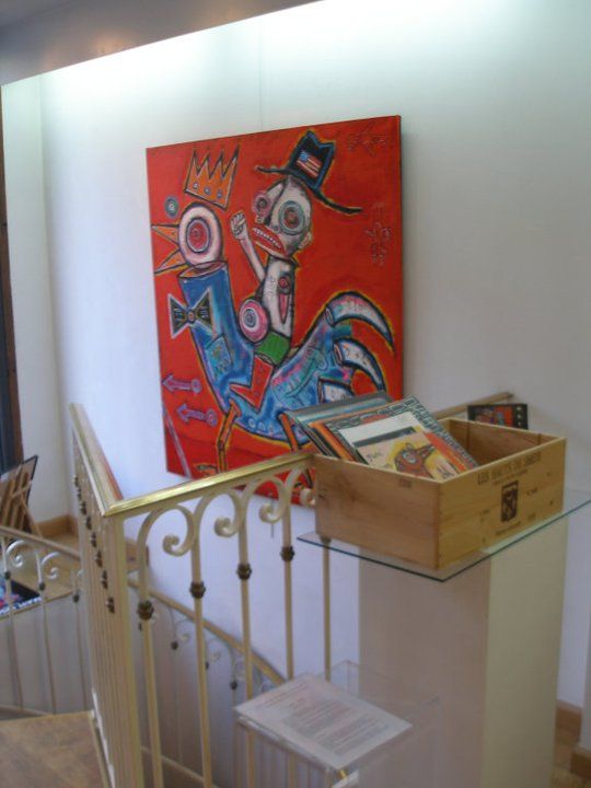 French press reviews of “Made in USA,” Galerie Saint-Pierre, Limoges (March–April 2011), 2011: photograph 5 (Installation view)