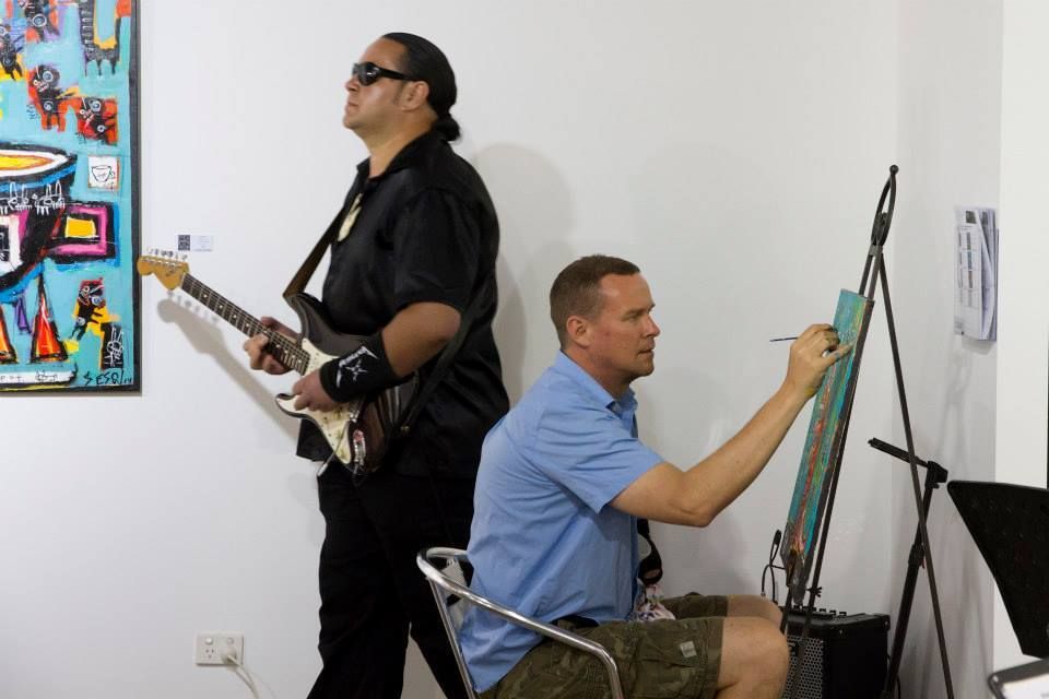 “All American Boy,” 19 Karen Contemporary Artspace, Gold Coast, Australia, 2014: photograph 7 (Posted by Matt Sesow on Facebook, November 15, 2014)
