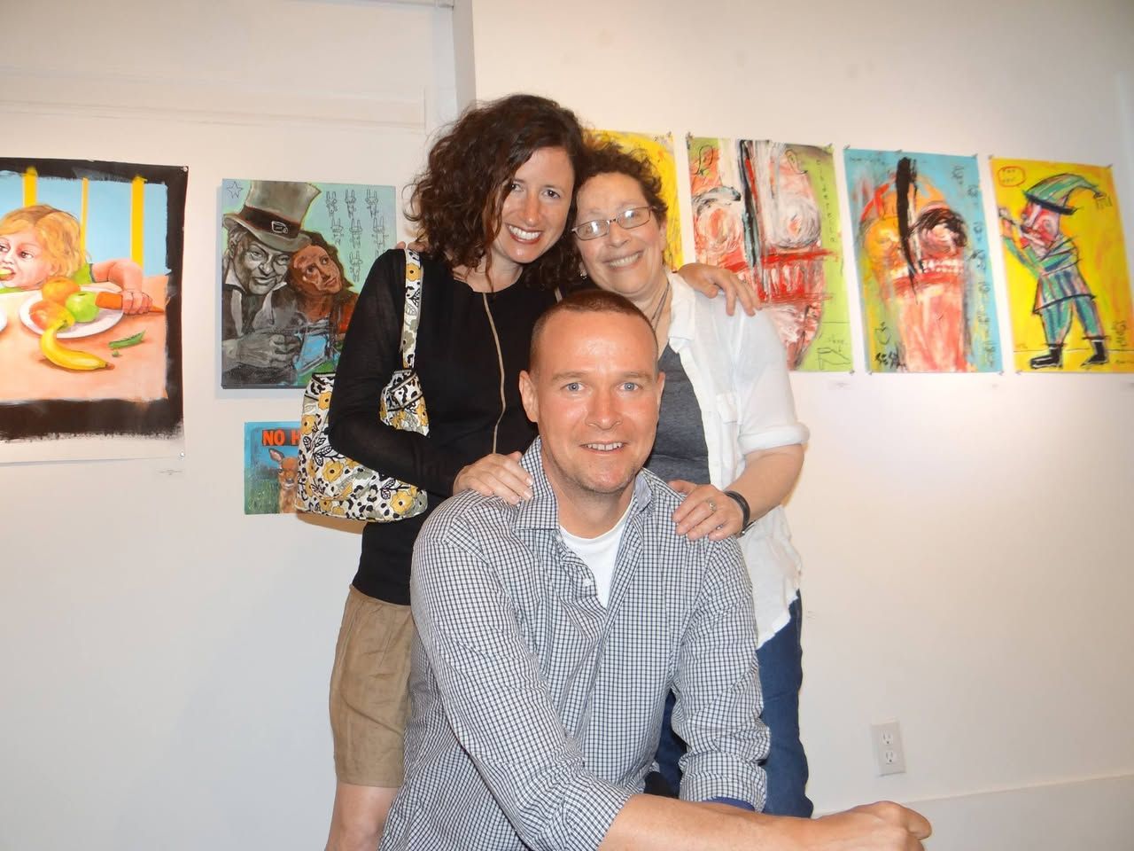 Two-Person Show — with Dana Ellyn, 2014: photograph 6 (Posted by Matt Sesow on Facebook, July 12, 2014)