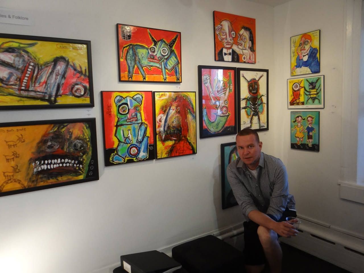 Two-Person Show — with Dana Ellyn, 2014: photograph 9 (Posted by Matt Sesow on Facebook, July 12, 2014)