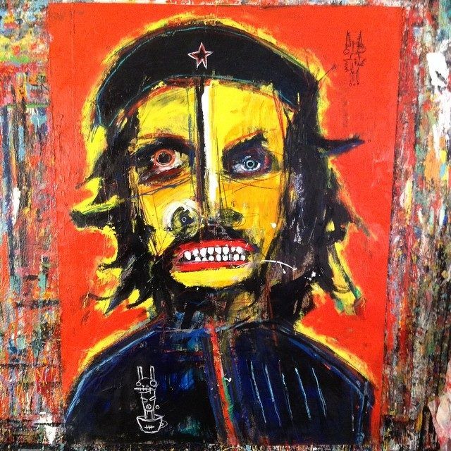 Westword — "One-Armed Attack" (2014), 2014: photograph 1 ("Che" by Matt Sesow. acrylic/oil on canvas board. 30"x40". available from access gallery denver colorado. · Posted by Matt Sesow on Facebook, August 5, 2014)
