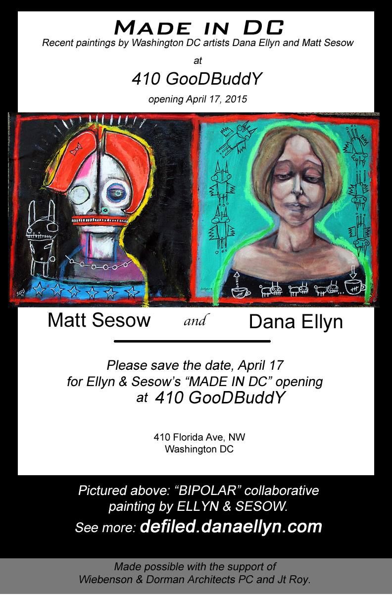 Two-Person Exhibition — with Dana Ellyn, 2015: photograph 7 (Posted by Matt Sesow on Facebook, February 23, 2015)