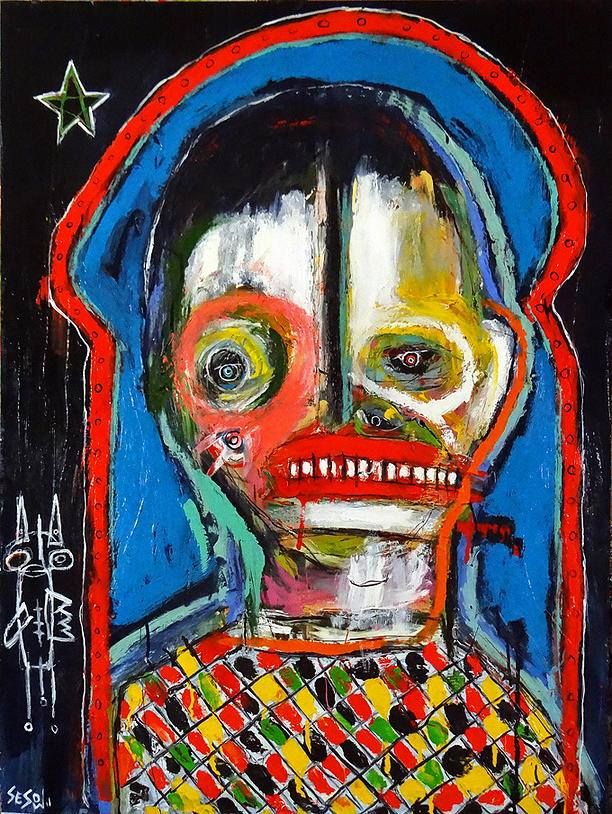 Paintings at Diablo Fine Arts, Walnut Creek, CA, 2015: photograph 1 (Posted by Matt Sesow on Facebook, February 10, 2015)