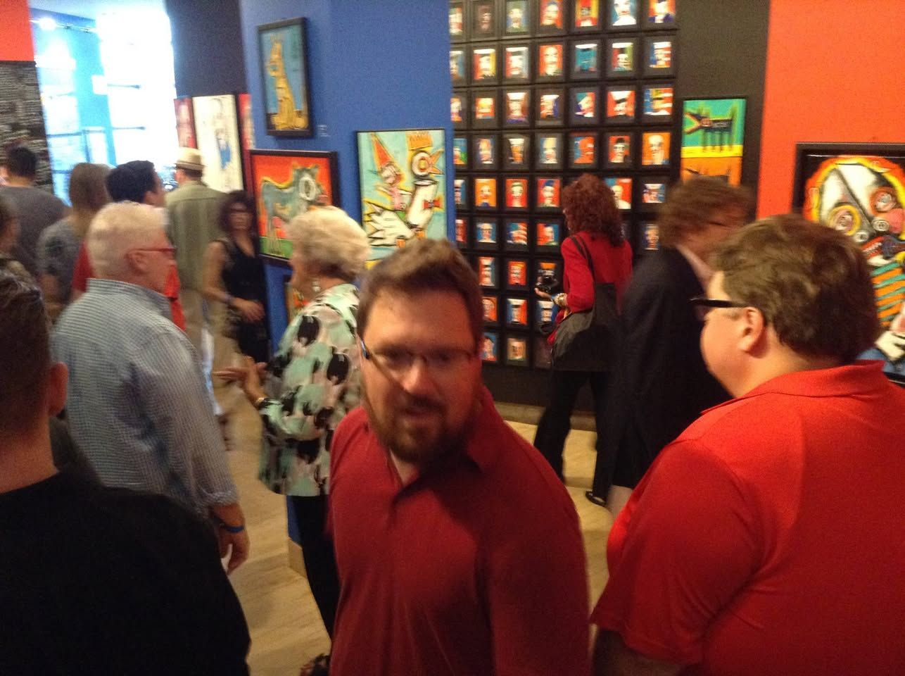 AVAM solo exhibition “Shock and Awe” runs for over a year, 2016: photograph 1 (Posted by Matt Sesow on Facebook, June 7, 2016)