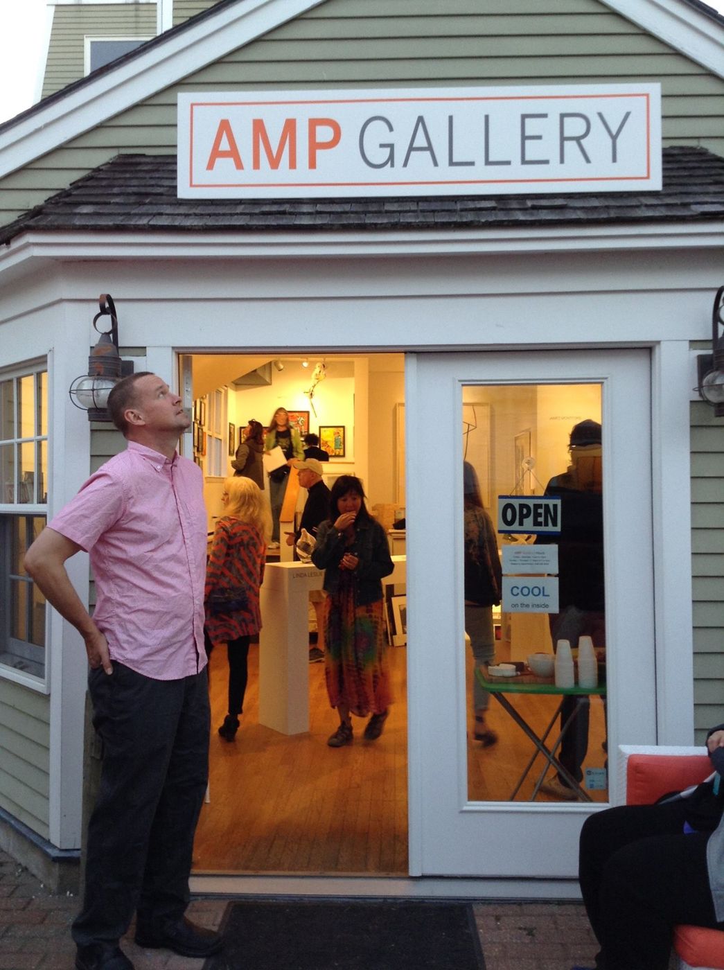 Group show with Dana Ellyn, AMP: Art Market Provincetown, MA, 2016: photograph 2 (Posted by Matt Sesow on Facebook, September 26, 2016)