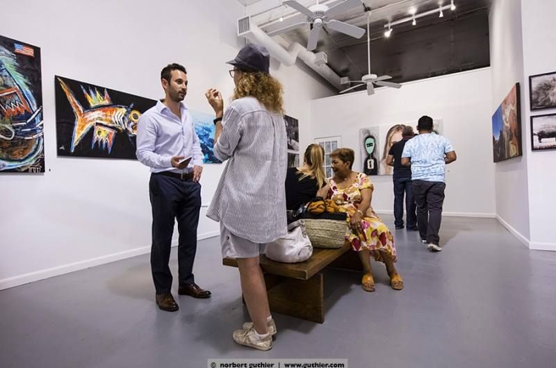 “Co_works” with Norbert Guthier, at the studio of Edouard Duval-Carrié, Miami, FL, 2017: photograph 5 (Posted by Matt Sesow on Facebook, April 11, 2017)
