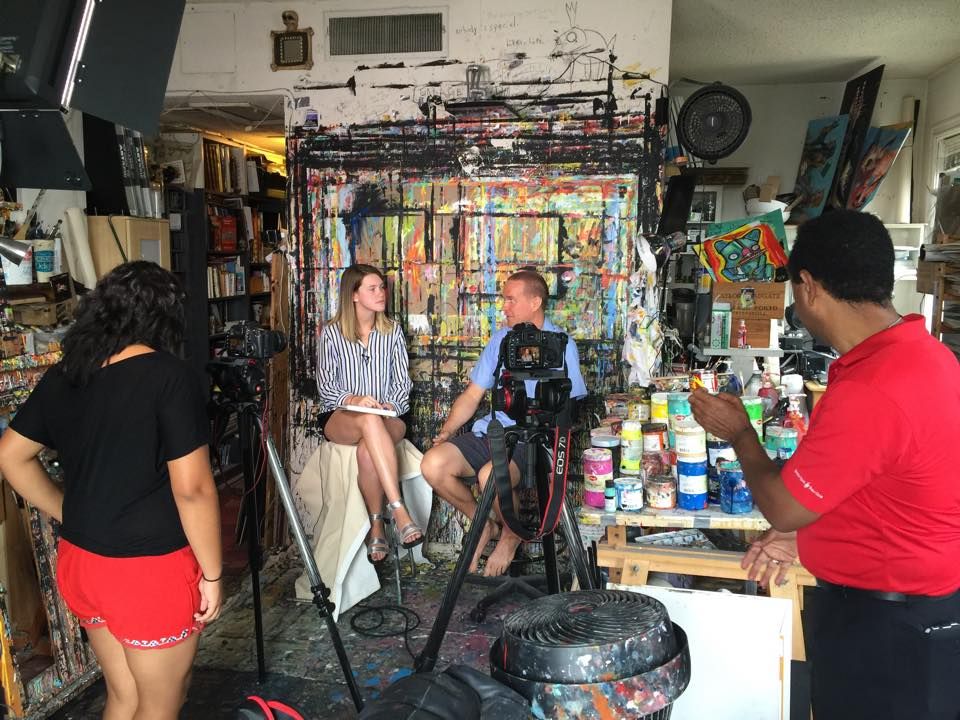“Join Hands” added to the Los Angeles Public Library collection, 2017: photograph 1 (Posted by Matt Sesow on Facebook, August 6, 2017)