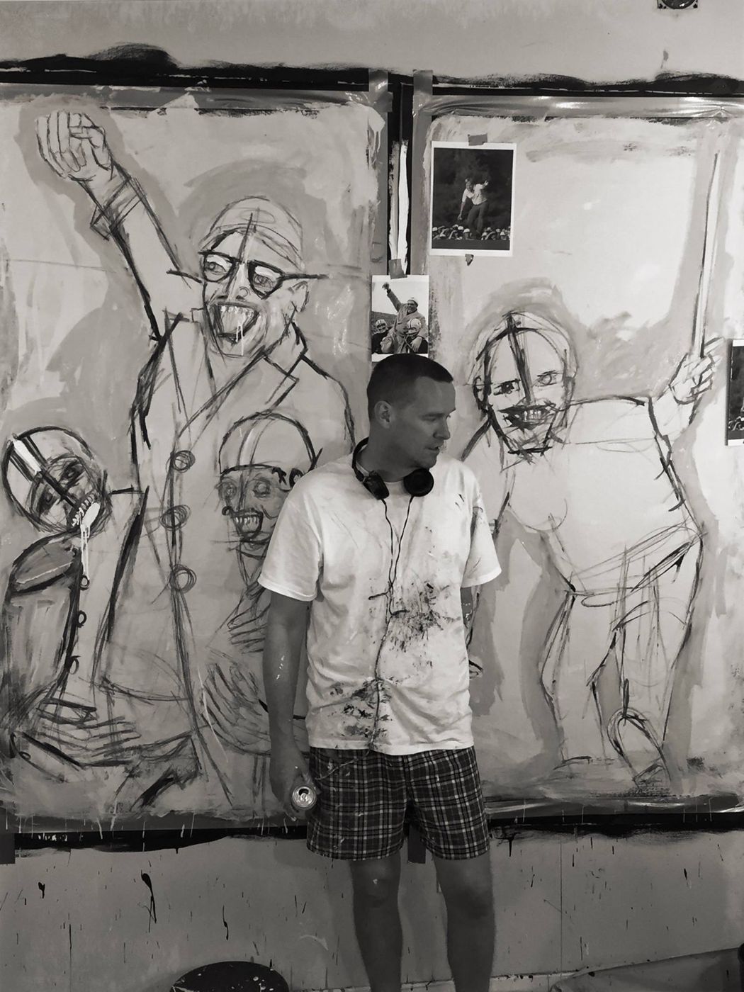 Monthly open studios with Dana Ellyn at 916 G Street NW #304, 2017: photograph 7 (Posted by Matt Sesow on Facebook, June 5, 2017)