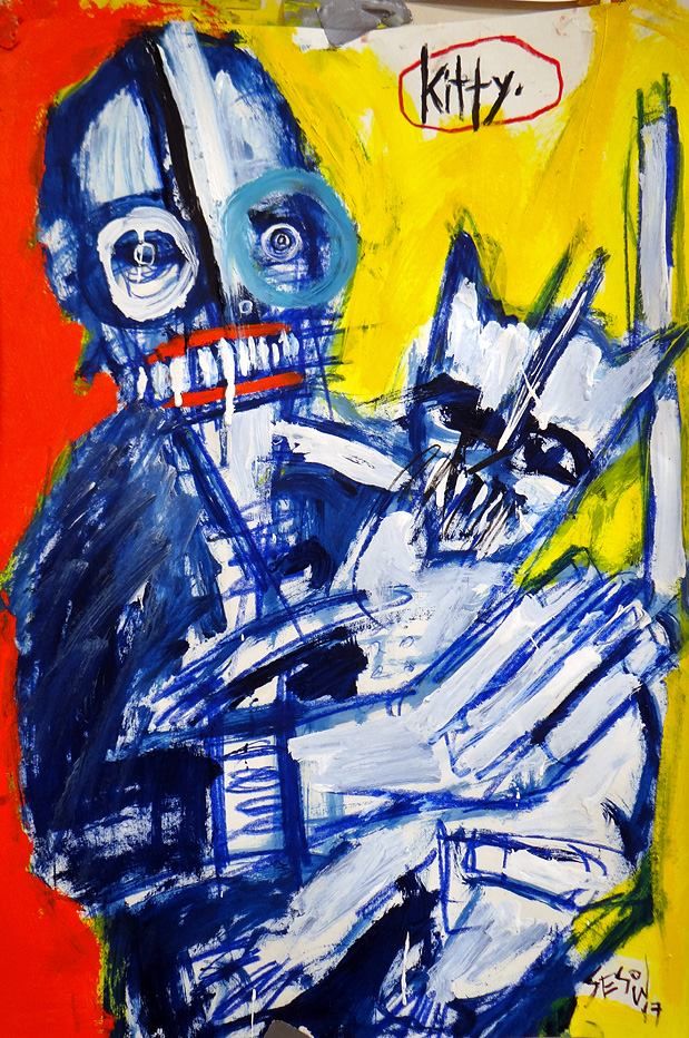 Santa Barbara Independent — review of Drink & Draw live painting event, 2017: photograph 5 (Posted by Matt Sesow on Facebook, October 30, 2017)
