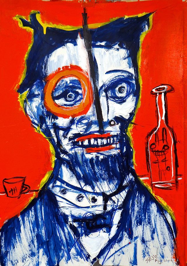 Santa Barbara Independent — review of Drink & Draw live painting event, 2017: photograph 6 (Posted by Matt Sesow on Facebook, October 30, 2017)