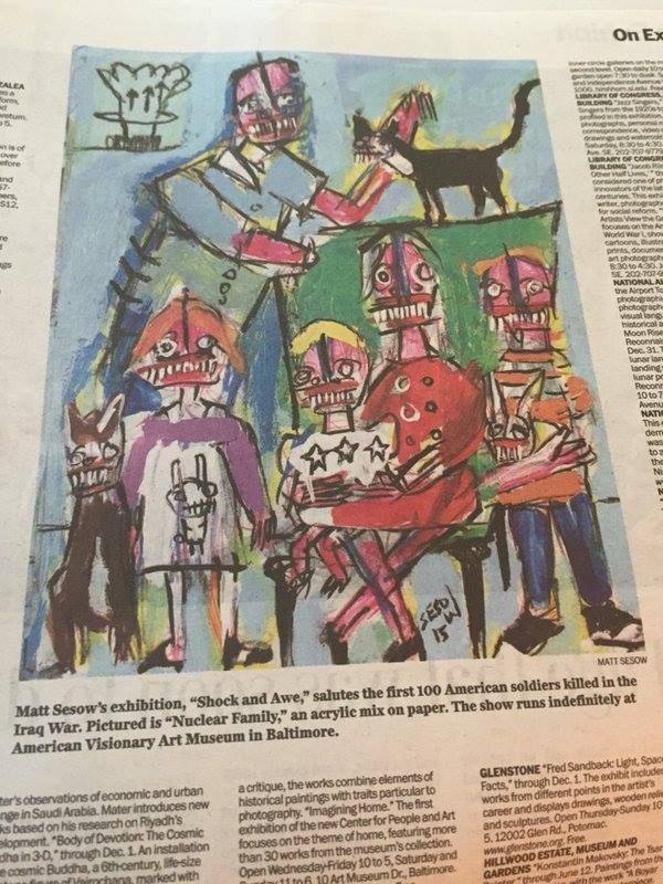 “Shock and Awe” members-only closing reception, American Visionary Art Museum, 2017: photograph 3 (Posted by Matt Sesow on Facebook, May 27, 2017)