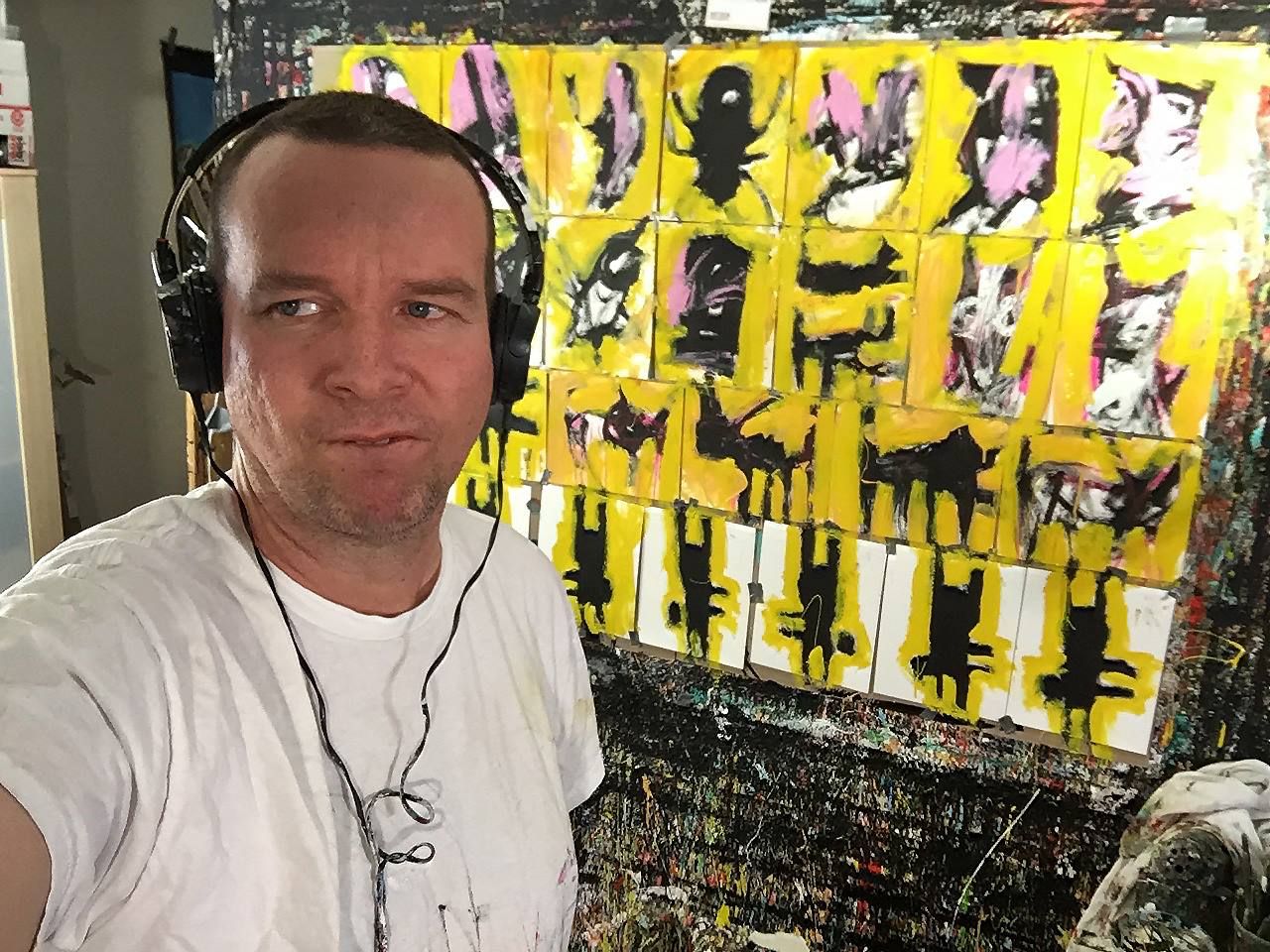 Studio move — leaves the Adams Morgan apartment studio, 2017: photograph 10 (Posted by Matt Sesow on Facebook, March 6, 2017)
