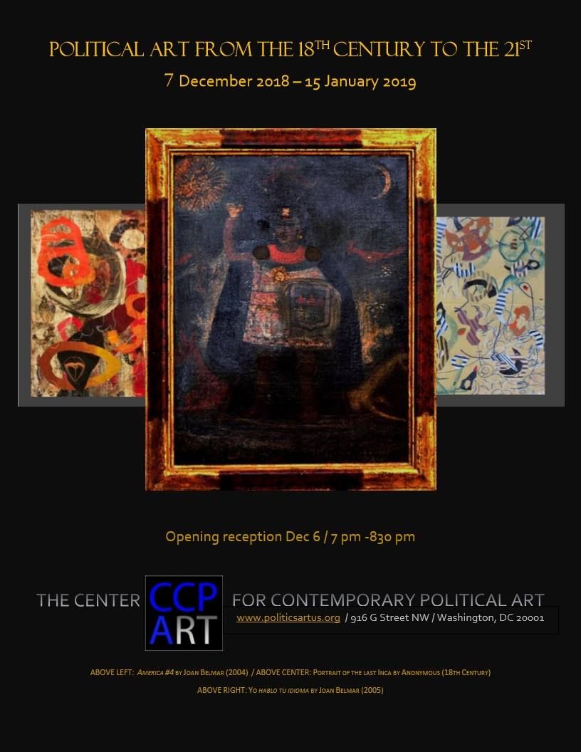 “Political Art from the 18th Century to the 21st”, 2018: photograph 1 (Posted by Matt Sesow on Facebook, December 5, 2018)