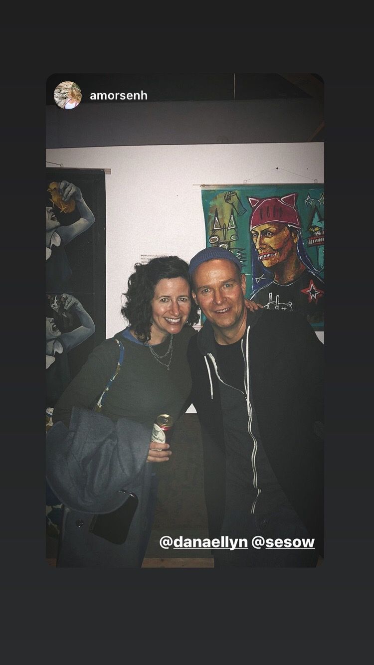 Art Show — The Cheshire, Washington, DC, 2020: photograph 3 (Posted by Matt Sesow on Facebook, February 2, 2020)