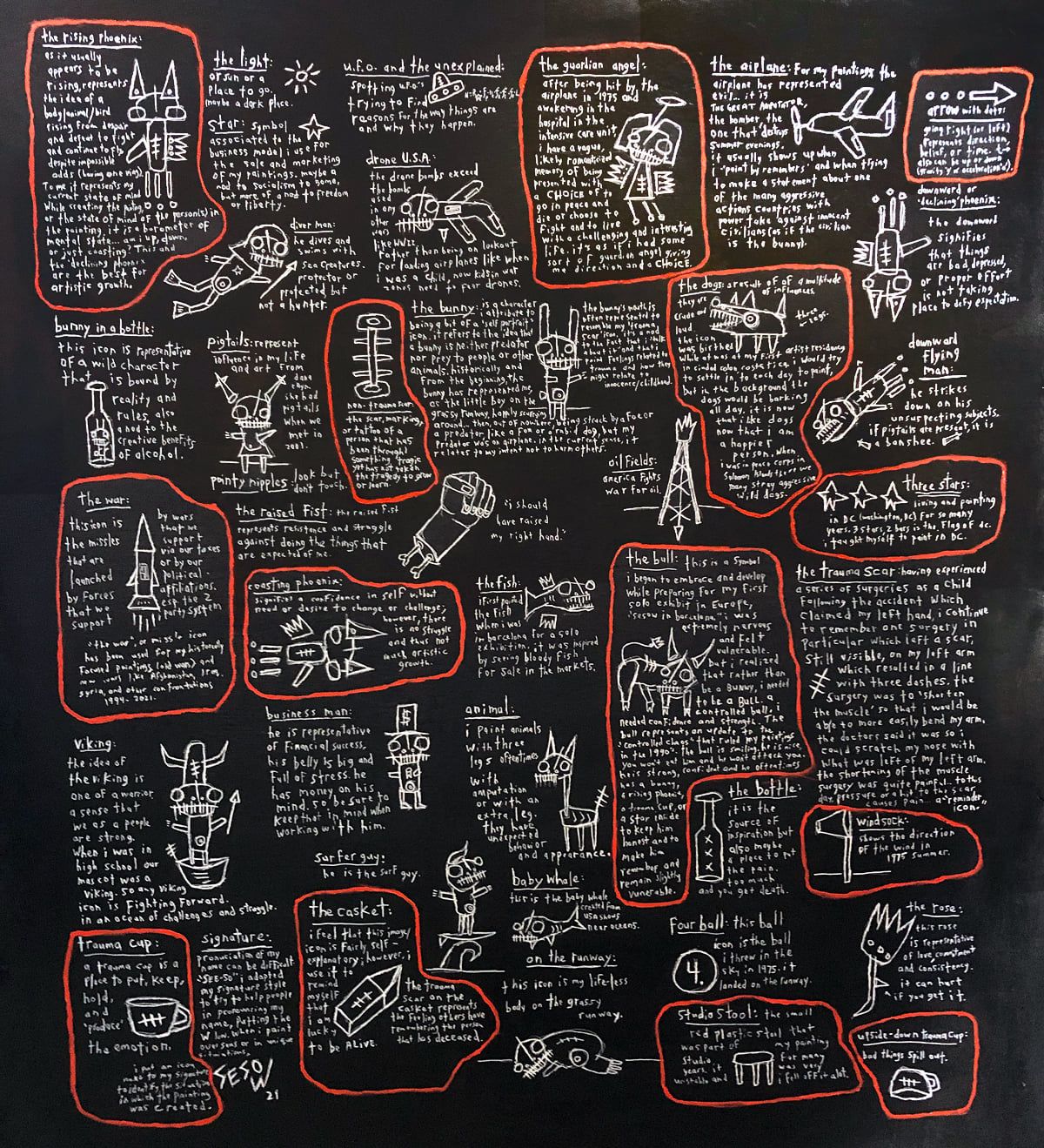 “Life and Limb: Works by Matt Sesow,” Baron and Ellin Gordon Art Galleries, Old Dominion University, Norfolk…, 2021: photograph 9 (Posted by Matt Sesow on Facebook, July 10, 2021)