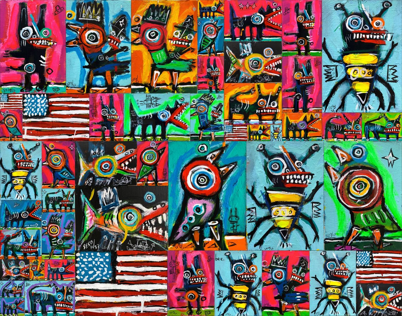 “Bitja: podobe podzavesti” — Creatures: Images of the Subconscious, works from the permanent collection of…, 2023: photograph 6 (Posted by Matt Sesow on Facebook, June 1, 2023)