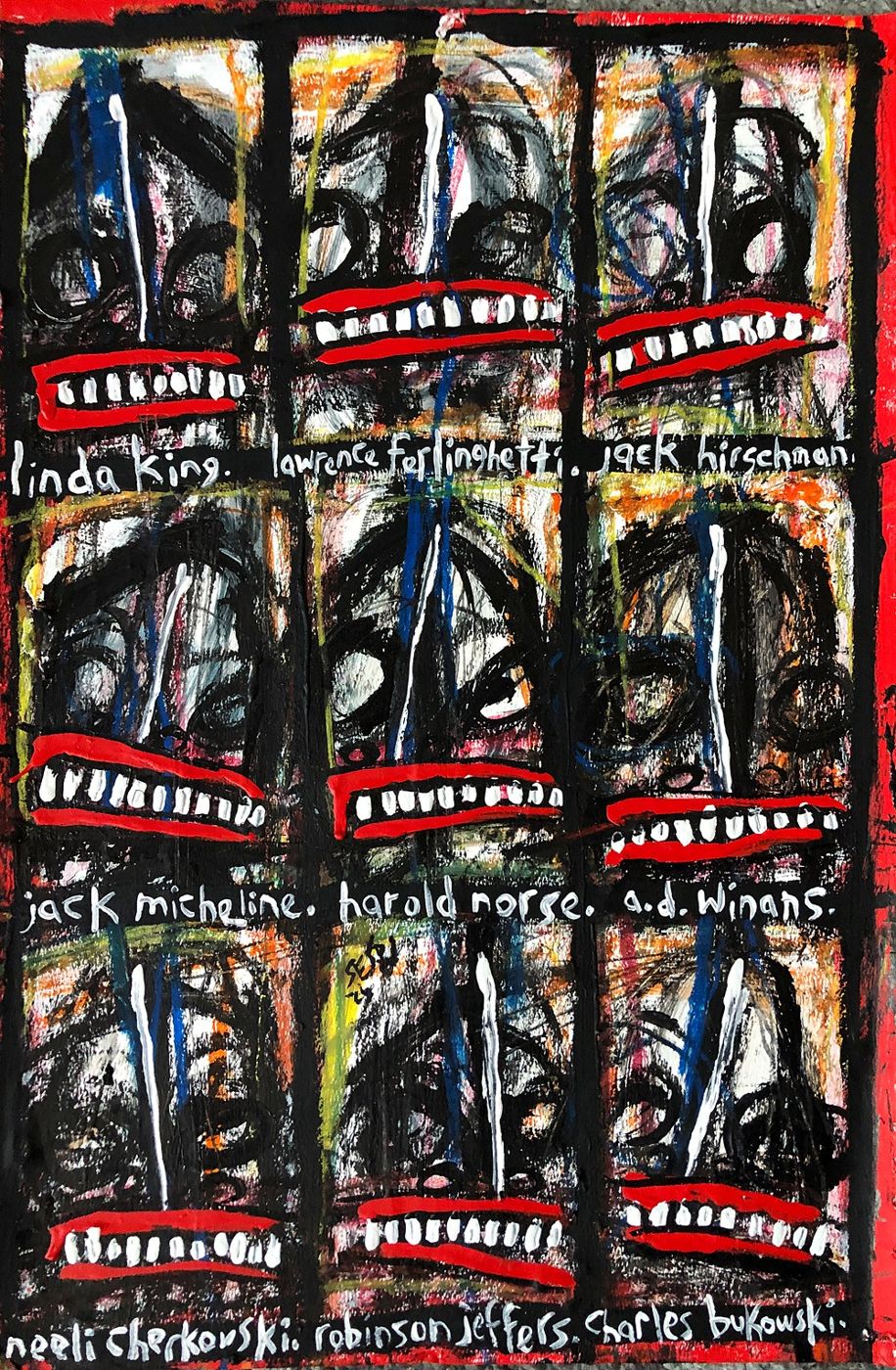 New series “Game Changers” — grids of grinning heads, each labeled with a real person’s name: “Game Changers”, 2026: photograph 3 (Posted by Matt Sesow on Facebook, June 9, 2026)