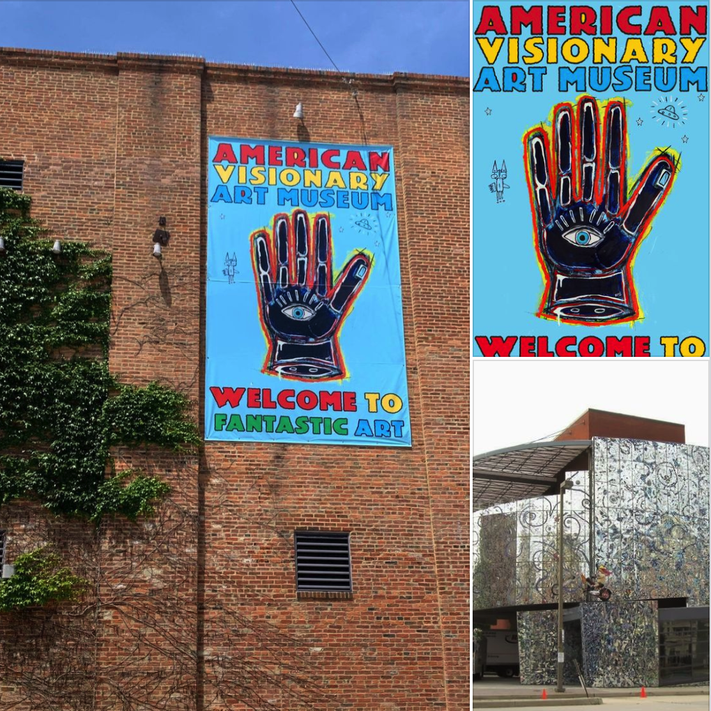 AVAM building banner based on the Hand painting series