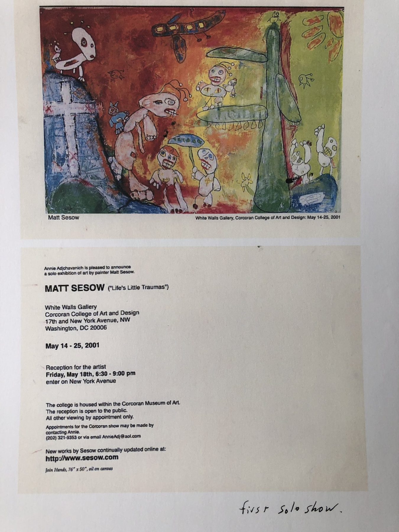 MATT SESOW ("Life's Little Traumas"), page 1