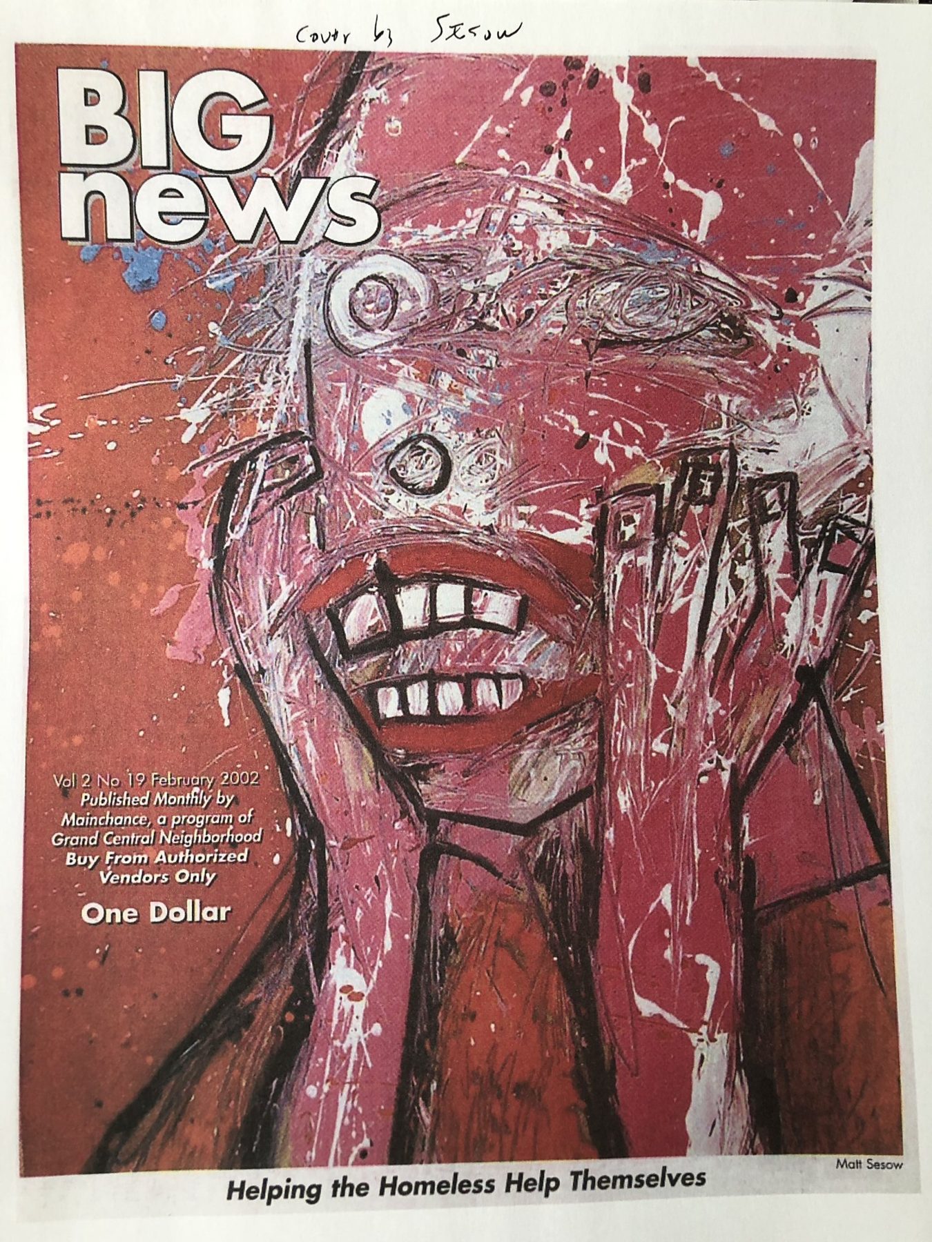 BIG news, February 2002 — Helping the Homeless Help Themselves, page 1