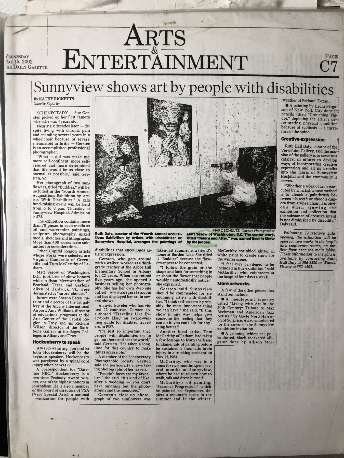 Sunnyview shows art by people with disabilities, page 1
