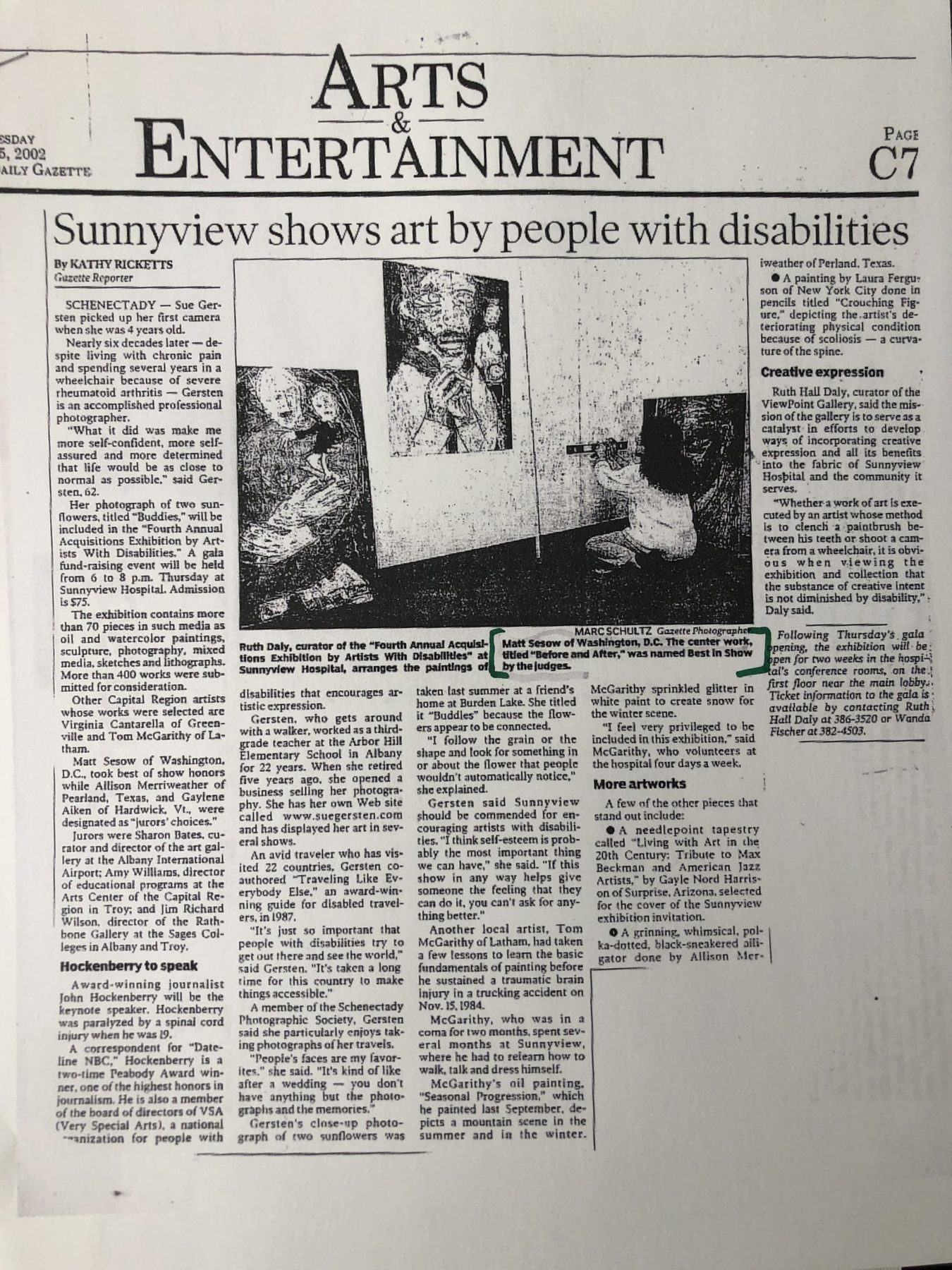 Sunnyview shows art by people with disabilities, page 1