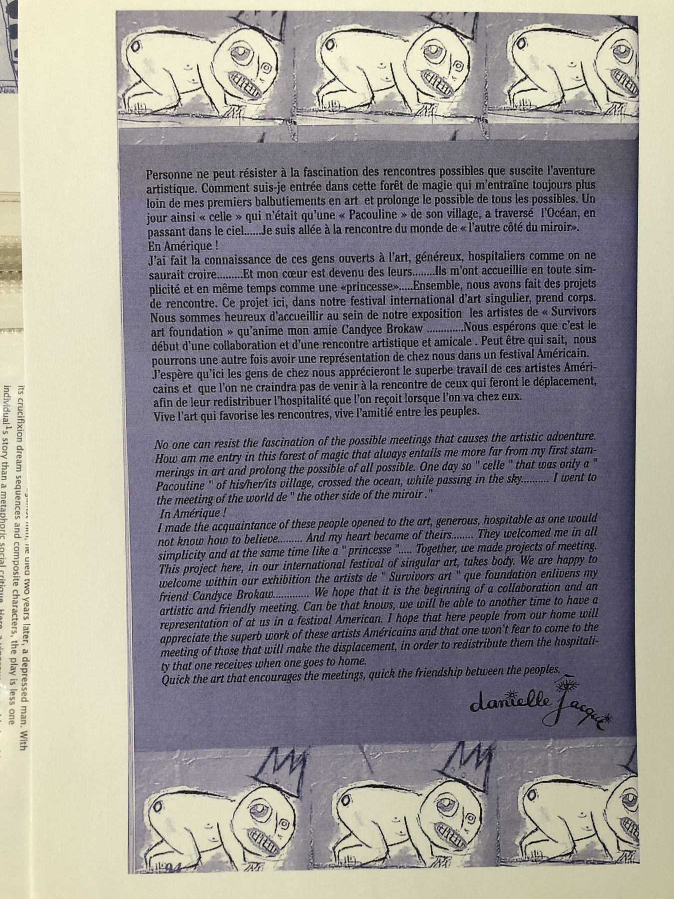 8ème Festival International d'art singulier — Aubagne, 17 décembre 2004 au 9 janvier 2005, page 4