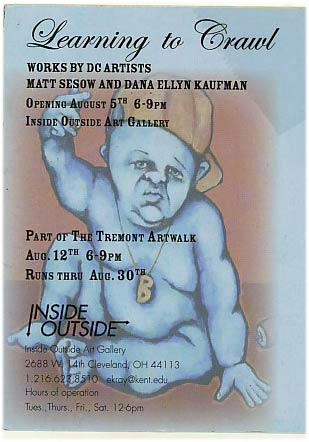 “Learning to Crawl” — postcard, Cleveland Scene review and press release, page 2