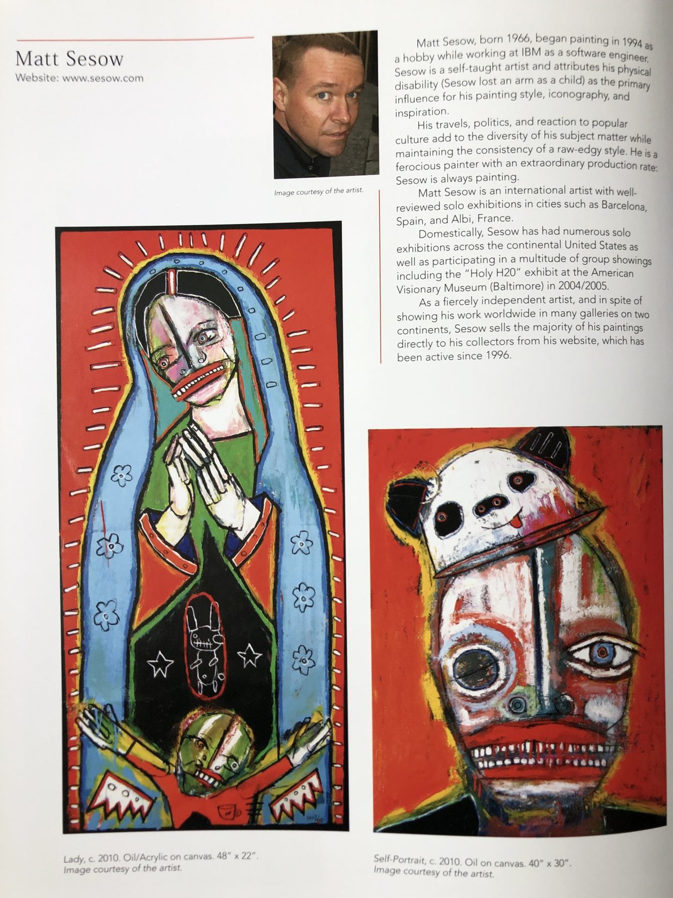 100 Artists of Washington, D.C. — F. Lennox Campello (cover), page 5