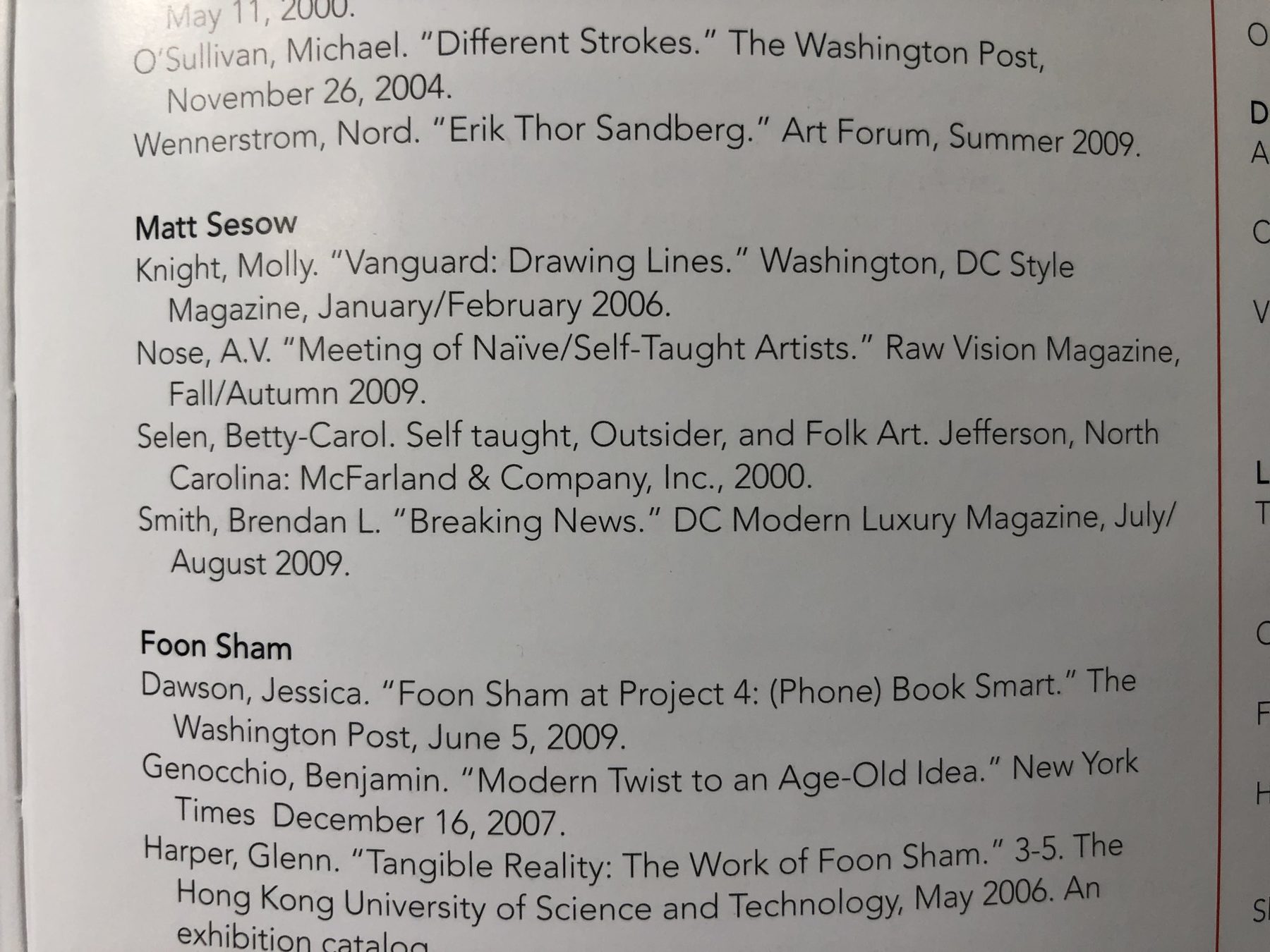 100 Artists of Washington, D.C. — F. Lennox Campello (cover), page 8