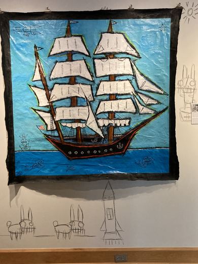 "Clipper Ship," painted in Norfolk, 2021.