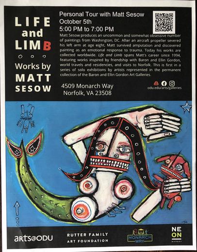 Poster for the personal tour, October 5, 2021.
