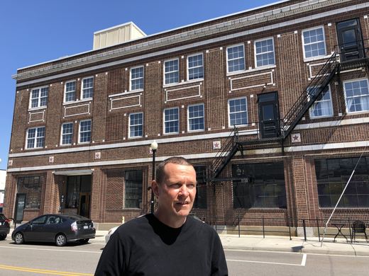 Matt in Norfolk for his painting residency, May 8, 2021.