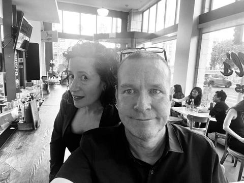 June 20: “Hung the show yesterday … looking forward to the show in Beverly Hills tonight with Linda King and family.”