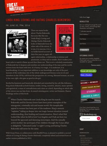 Linda King: Loving and Hating Charles Bukowski: Page 1