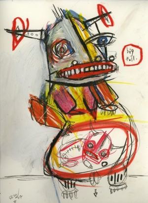 Original painting for Linda King’s Bukowski Undigested (2008), by Matt Sesow — 3 of 41