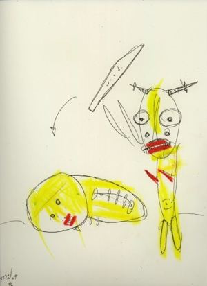 Original painting for Linda King’s Bukowski Undigested (2008), by Matt Sesow — 12 of 41
