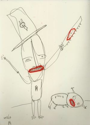 Original painting for Linda King’s Bukowski Undigested (2008), by Matt Sesow — 13 of 41