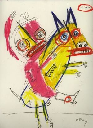 Original painting for Linda King’s Bukowski Undigested (2008), by Matt Sesow — 14 of 41