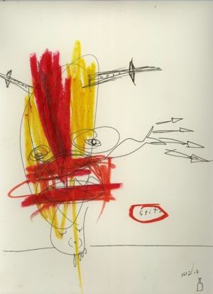 Original painting for Linda King’s Bukowski Undigested (2008), by Matt Sesow — 25 of 41