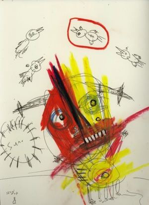 Original painting for Linda King’s Bukowski Undigested (2008), by Matt Sesow — 26 of 41