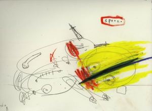 Original painting for Linda King’s Bukowski Undigested (2008), by Matt Sesow — 30 of 41