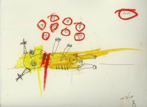Original painting for Linda King’s Bukowski Undigested (2008), by Matt Sesow — 36 of 41