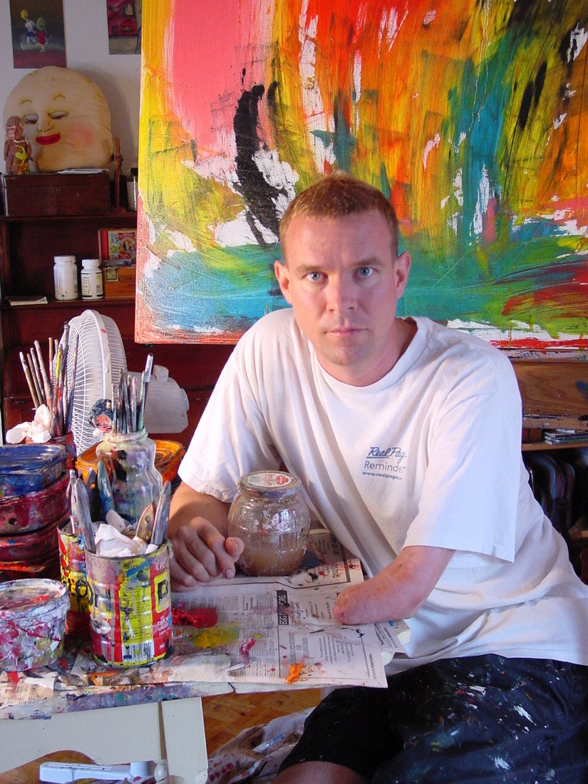 Matt Sesow in the studio, early full-time period