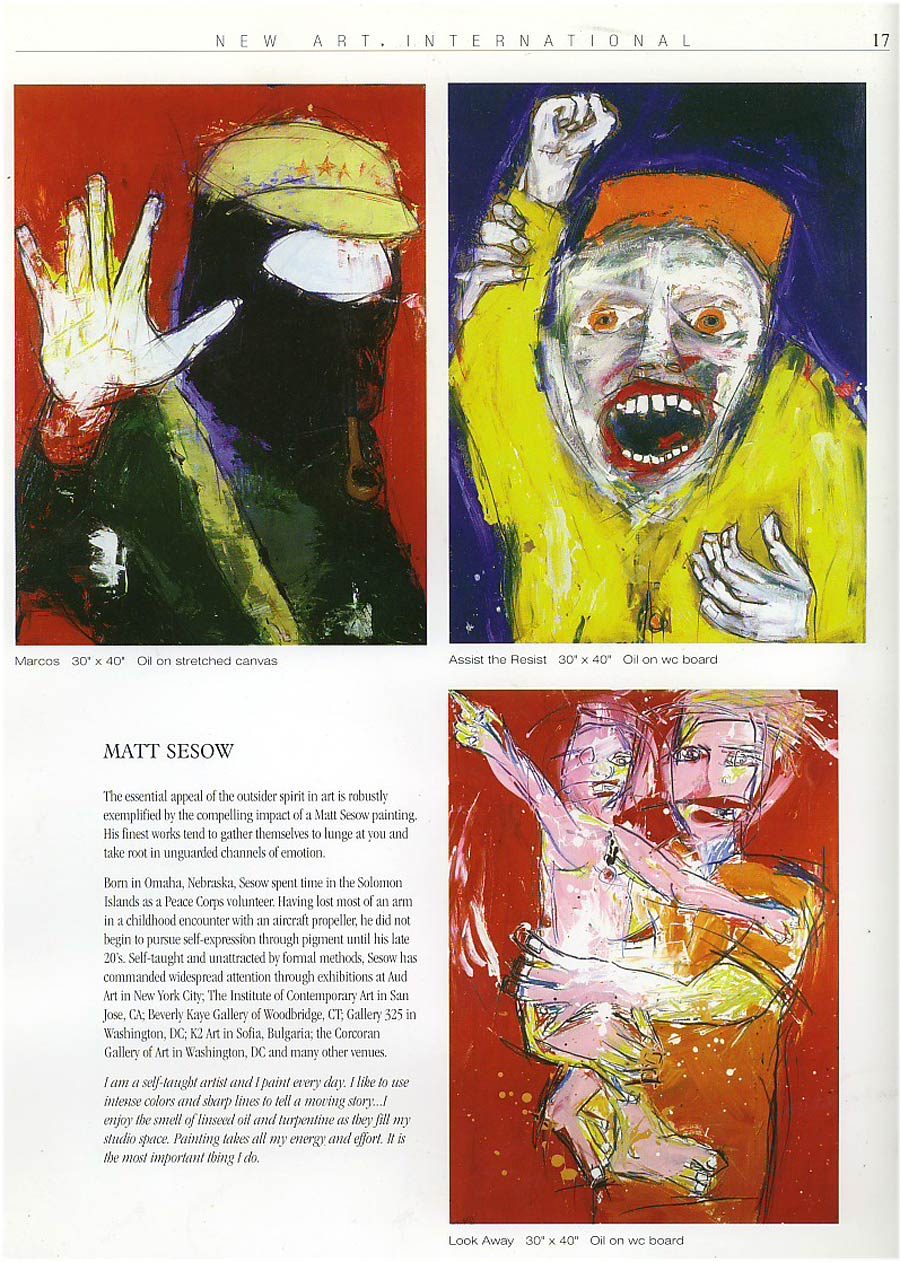 New Art International (2002), from Matt Sesow's press archive
